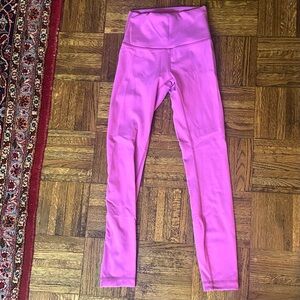 Lululemon Hot Pink Leggings Wunder Train leggings Size 2